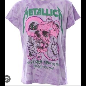 Madeworn Metallica purple t-shirt. Size M.